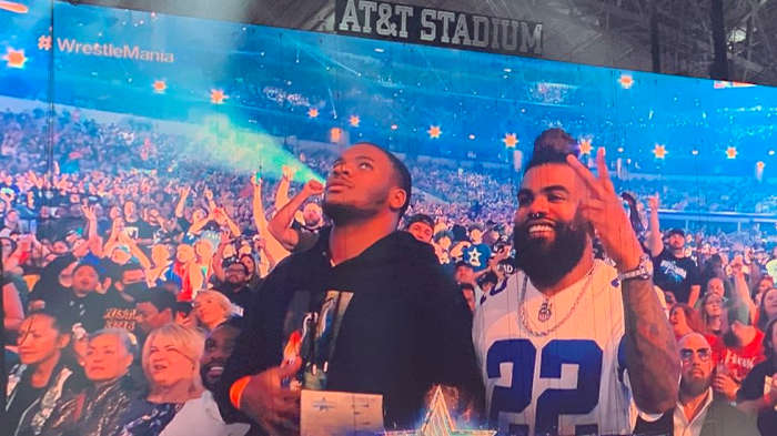 Micah Parsons and Ezekiel Elliott as Cowboys teammates